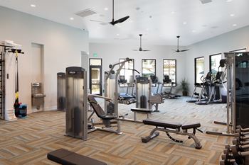 Fitness center with yoga/spin room